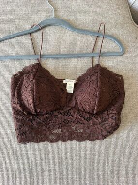 Bozzolo Chocolate Lace Bandeau Bralette